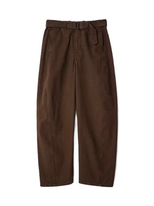 Pantaloni In Broken Twill Pesante Tinto In Capo Lemaire | PA326LD1077BR512 RISTRETTO